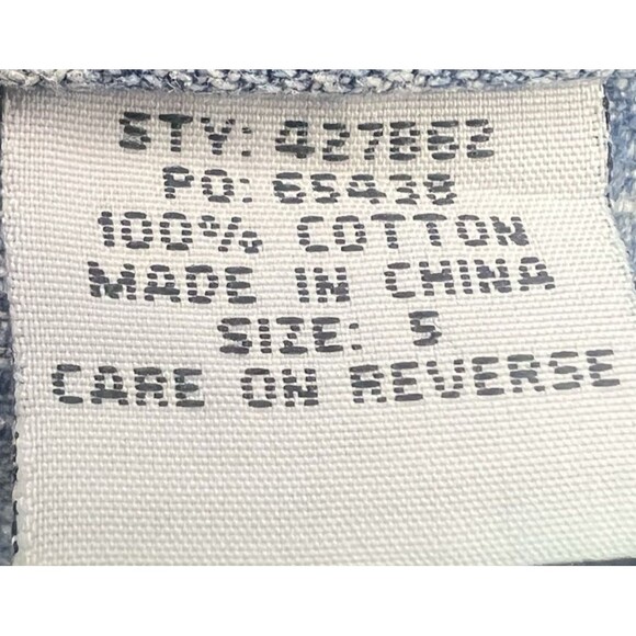 Mudd Denim Skirt Womens 5 Blue Button Front Midi 100% Cotton Casual Y2K 2000s - Picture 16 of 16